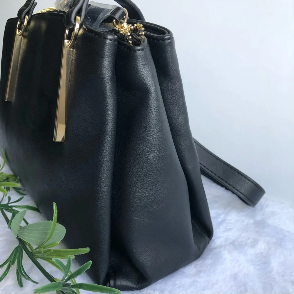 Alfani Moira Dome Satchel, Black, NWT